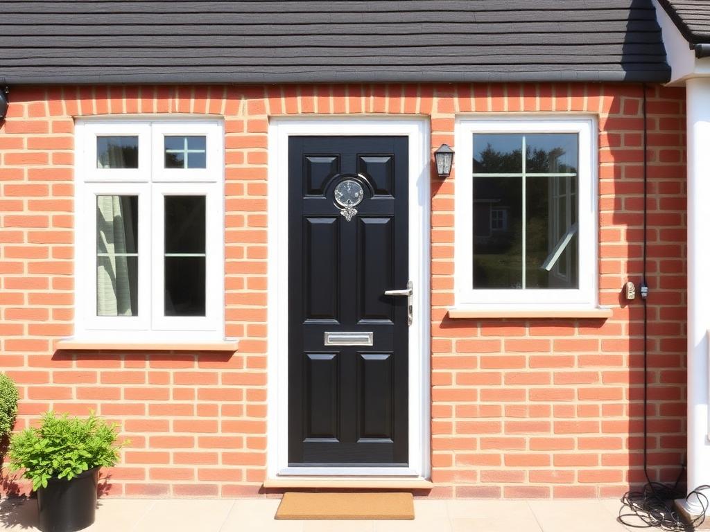 New UPVC windows and composite door installation